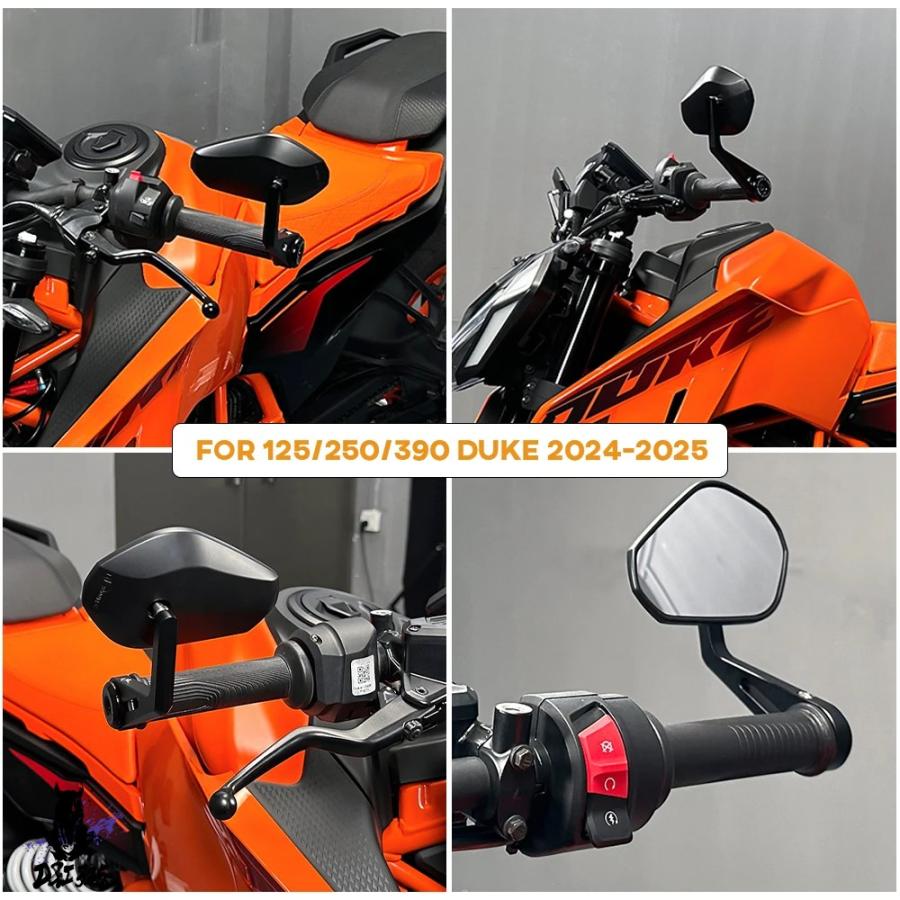 並行輸入品】 2024 デューク 390 ハンドルバーエンドミラー E9 250 125