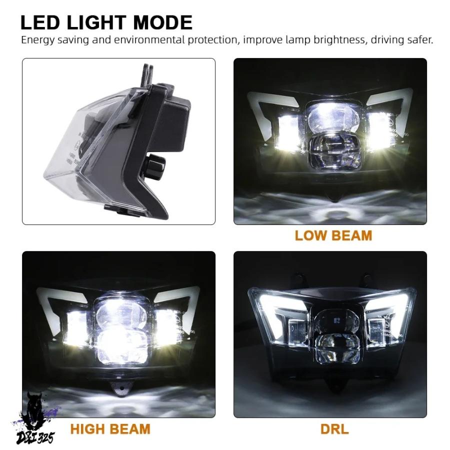 並行輸入品】 E24 ヘッドライトアセンブリカワサキ KLX150 D