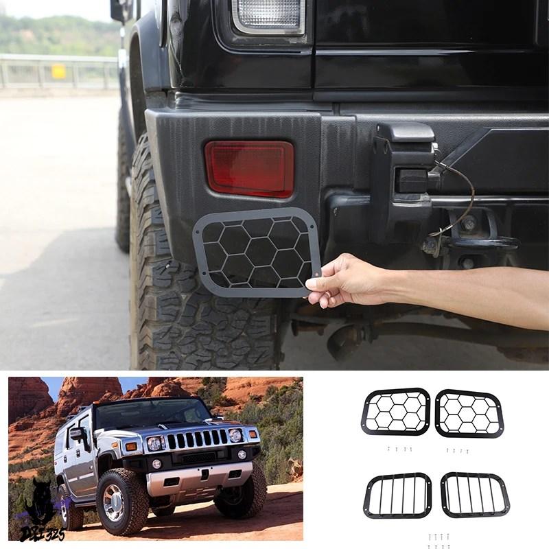 互換品】 ハマーH2 2003-2007 カースタイリングスステンレス ブラック