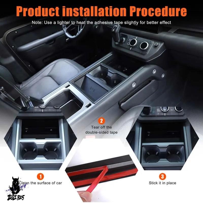 車 DEFENDER センターコンソール専用ポケット 90/110/130
