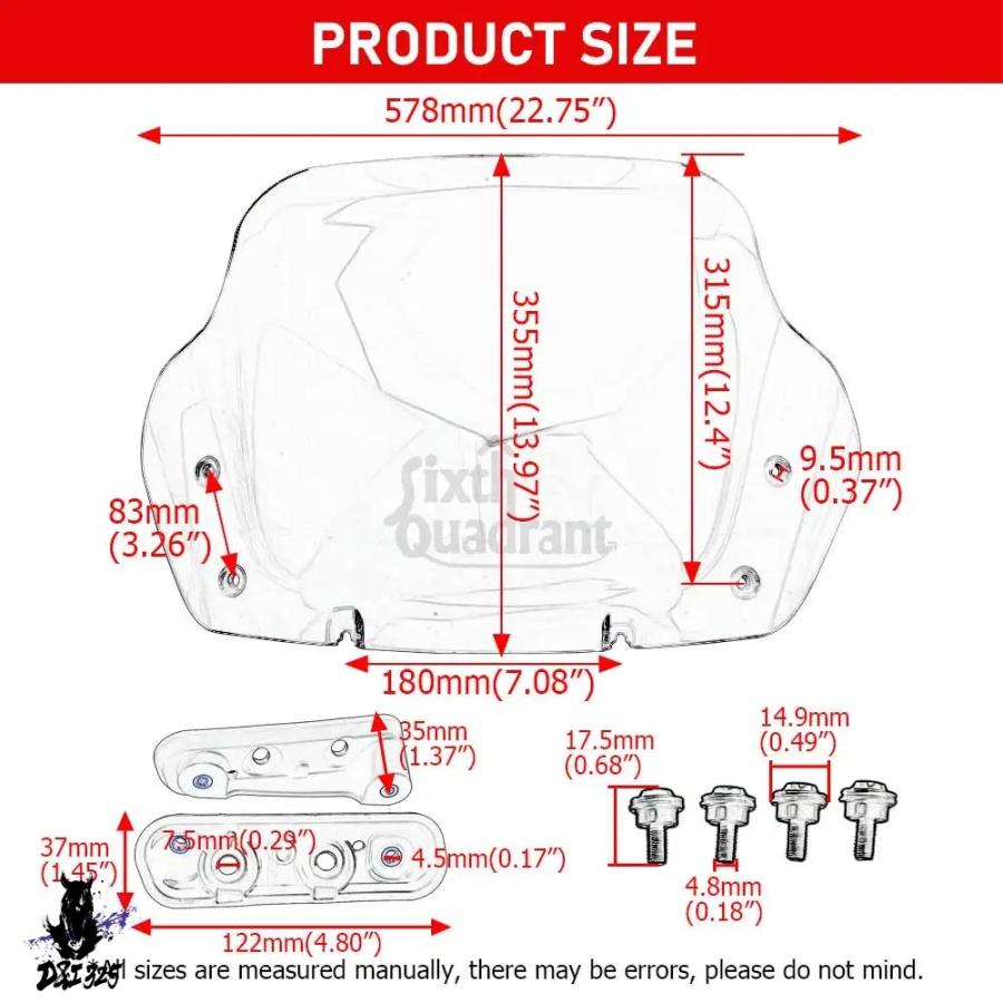 互換品  汎 フロントガラスカバーバイクフロントガラス強力フロントガラスハーレー CVO/SE ストリートグライド FLHXSE モデル 2023 以降の画像