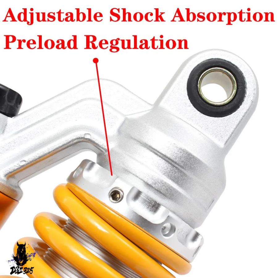 互換品  320/330/350mmバイクエアショックアブソーバーサスペンション ハーレー ストリートロッド750 ホンダCX500 CB400 スズキXJR400 GSX750_6
