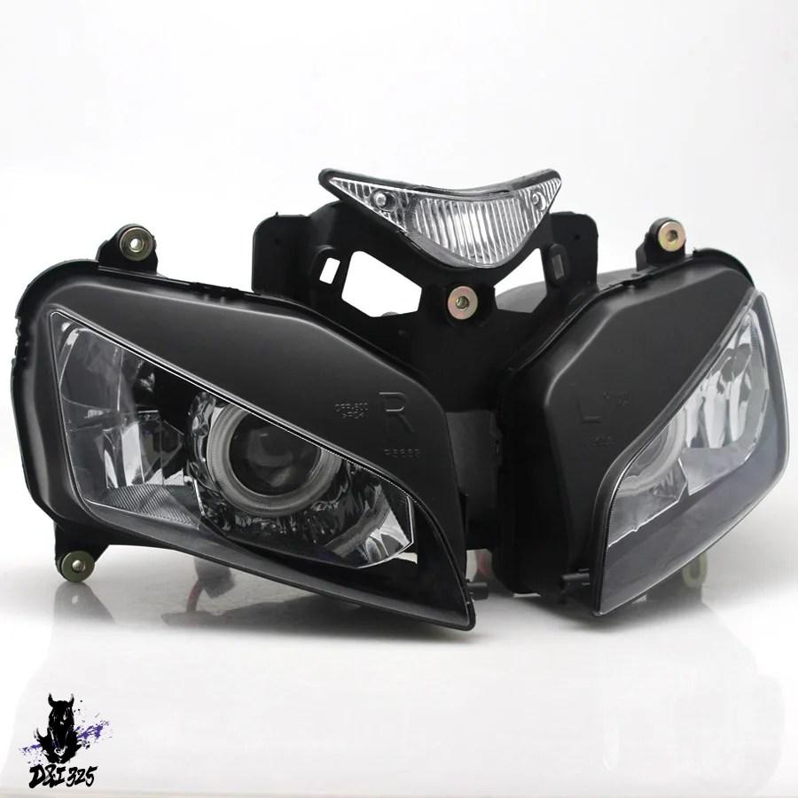 互換品  バイクフロントヘッドライト Lo/Hi ビーム HID プロジェクターヘッドライトアセンブリホンダ CBR1000RR 2003-2007 LED ヘッドランプアクセサリーの画像