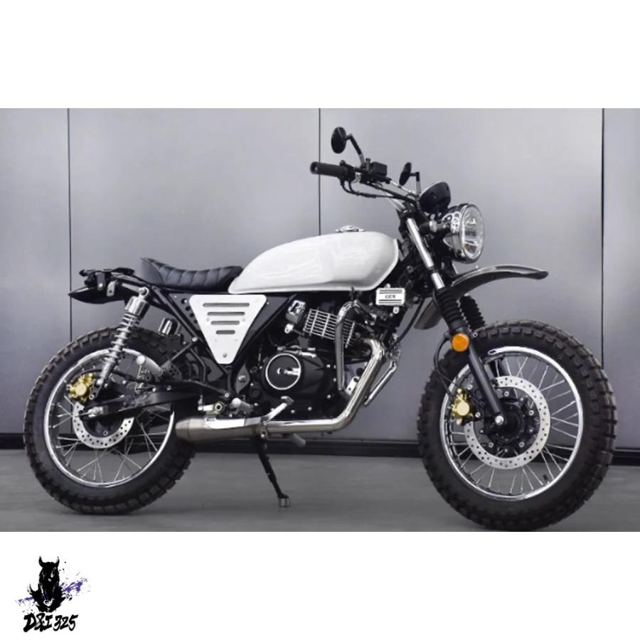 互換品 CGX150 右側シングルアウトレット小魚口マフラー CGX125