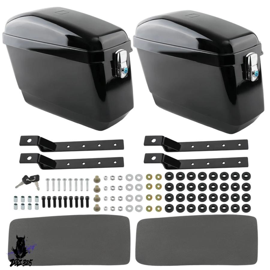 互換品 バイク ハードサドルバッグ 汎 ペア ハーレー ホンダ ヤマハ クルーズ_5