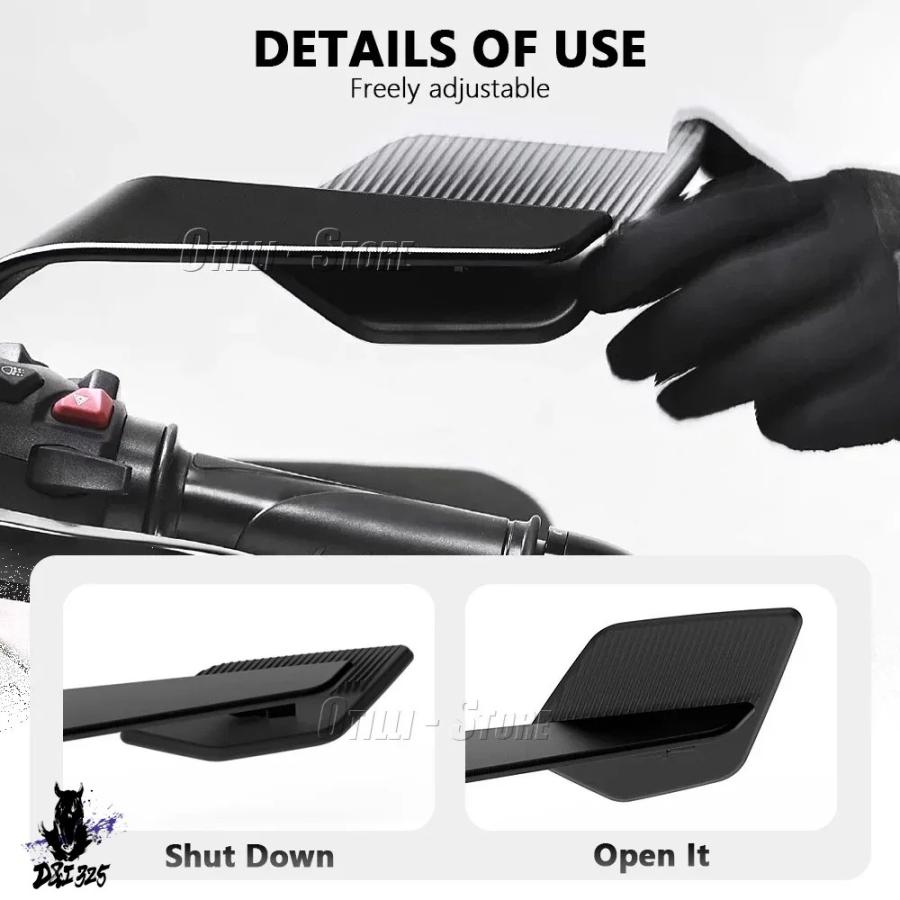 互換品  バイクアクセサリーサイドウイングバックミラースズキ GSXS 1000 GSX-S1000 GP GSX-S 1000 GSX-S950 GSX-S 950 GP_3