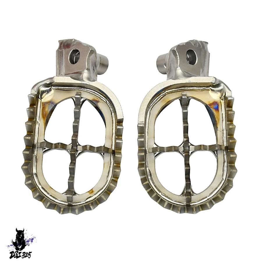 互換品  ヤマハバイクチタン合金フットレストペグ tc4フットペグ yz125 yz250 yz250f yz450f wr250f wr450f yz 125 250 x fxの画像