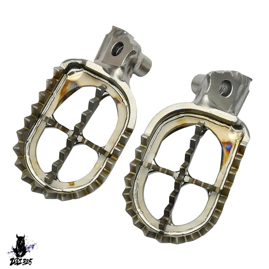 互換品  ヤマハバイクチタン合金フットレストペグ tc4フットペグ yz125 yz250 yz250f yz450f wr250f wr450f yz 125 250 x fxの画像