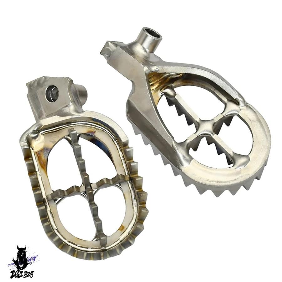 互換品  ヤマハバイクチタン合金フットレストペグ tc4フットペグ yz125 yz250 yz250f yz450f wr250f wr450f yz 125 250 x fxの画像