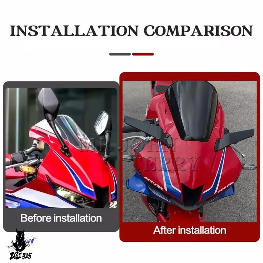 互換品 ホンダ CBR600RR CBR 600RR 2020-2026 バイクバックミラー回転