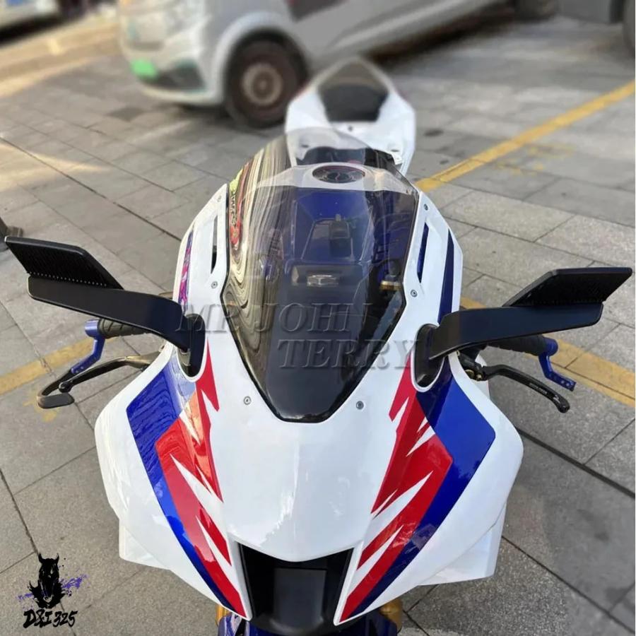 互換品  ホンダ CBR1000RR CBR1000RR-R CBR1000 RR RR-R 2025年式 バイク ミラー カスタムウィング 調整可能回転式リアビューミラーの画像