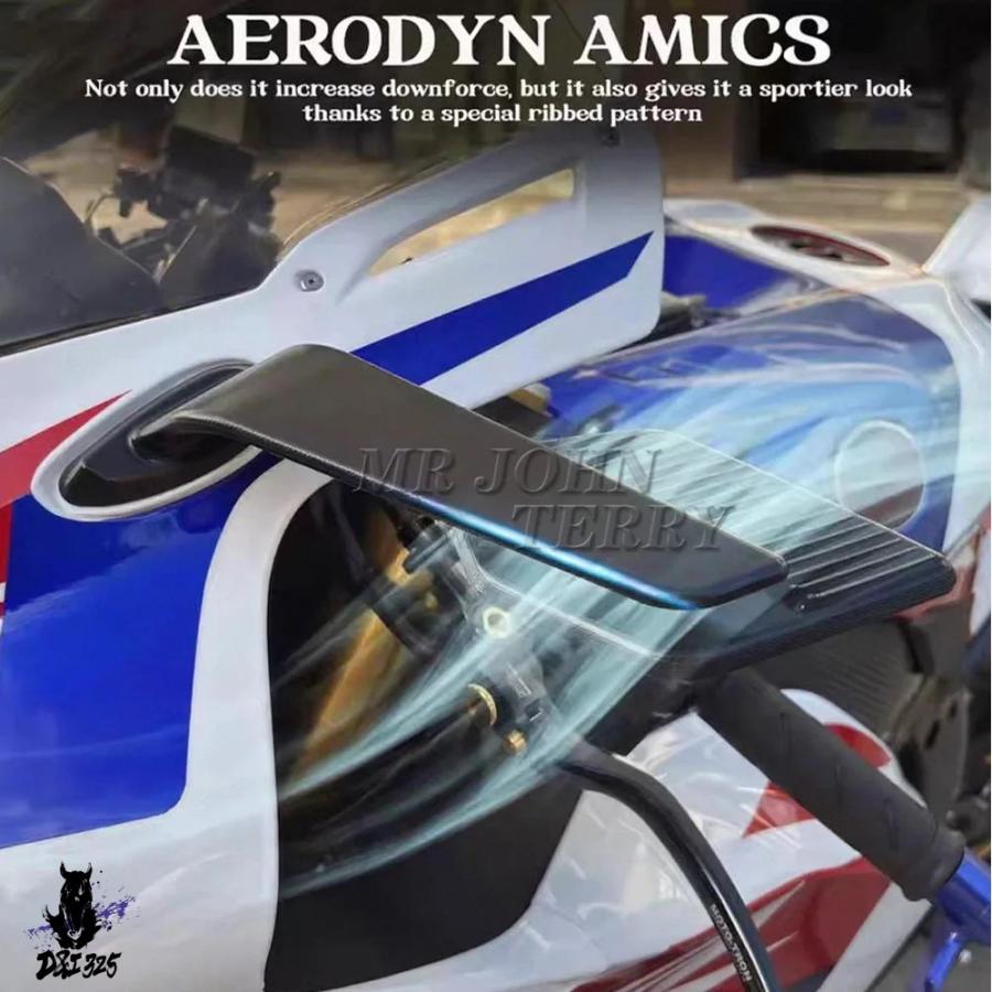互換品  ホンダ CBR1000RR CBR1000RR-R CBR1000 RR RR-R 2025年式 バイク ミラー カスタムウィング 調整可能回転式リアビューミラーの画像