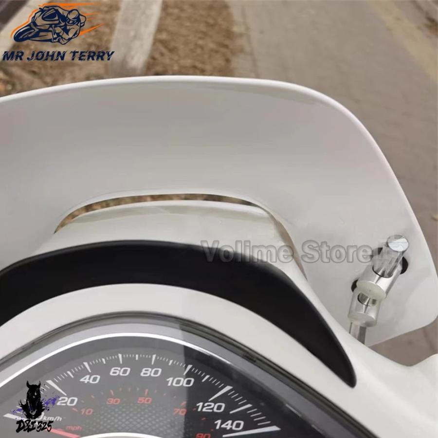互換品  バイクアクセサリーフロントガラスフロントガラスウィンカープロテクターウインディアンスクリーンピアジオベスパスプリント 150 2013-2020 2021_9