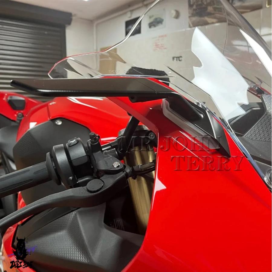 互換品  2026 S1000RR バイクバックミラー サイドミラー LEDウィンカーライト BMW S1000 RR 2019-2026対応の画像