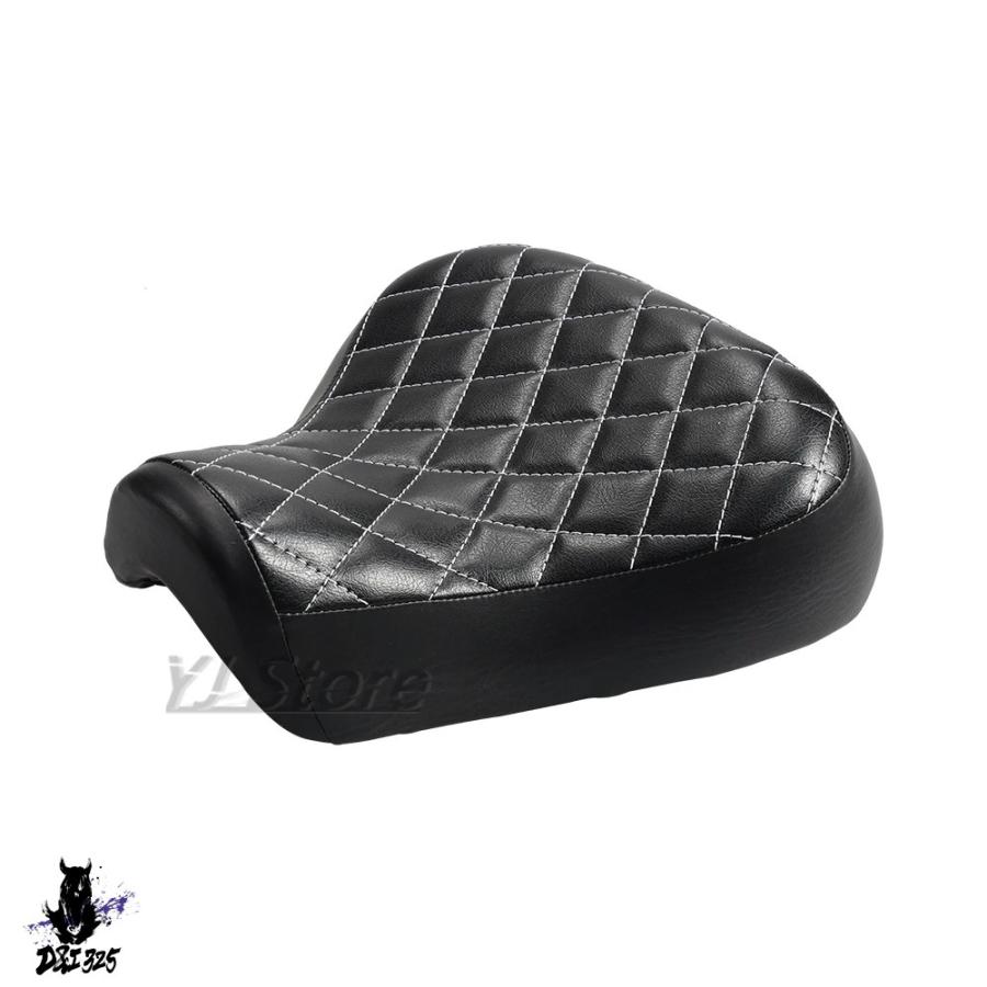 互換品 ドライバーライダーソロシートハーレーダビッドソンスポーツスター XL883 1200 フォーティエイト 72 1983-2003 バイク Pu レザーパッド