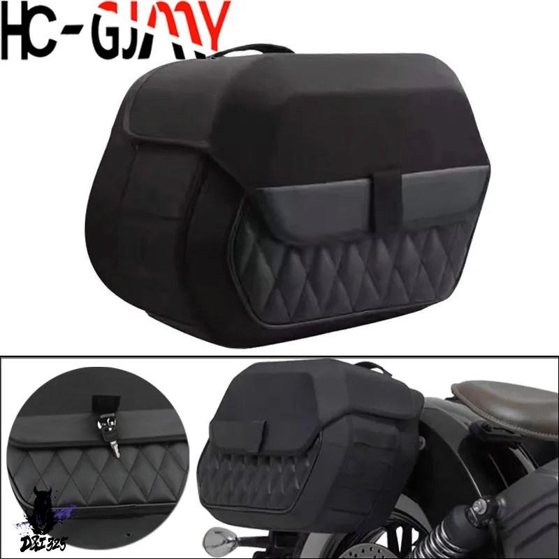 互換品  右側サドルバッグバイク防水ツーリング PE サイドバッグ 19.5L BMW R18 R 18 2020 2024 キャリアキャリングバッグ - 右の画像