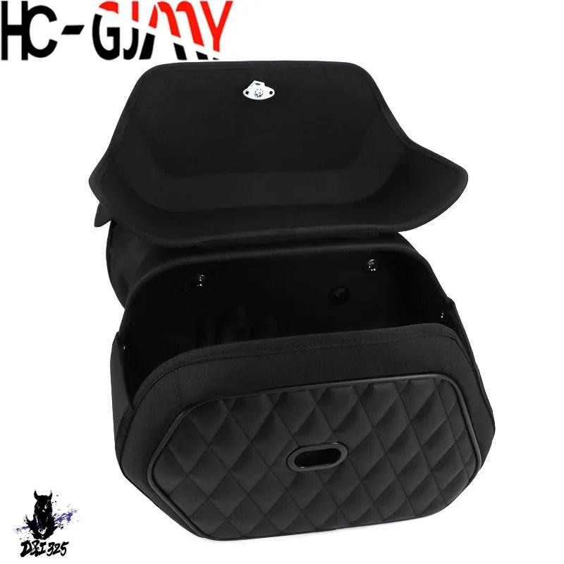 互換品  右側サドルバッグバイク防水ツーリング PE サイドバッグ 19.5L BMW R18 R 18 2020 2024 キャリアキャリングバッグ - 右の画像