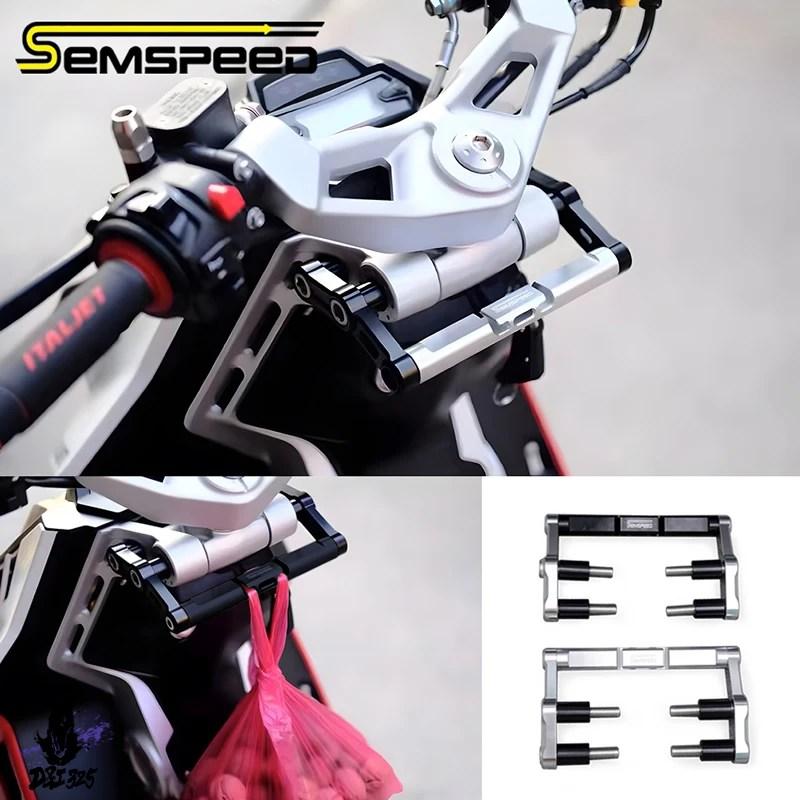 互換品  SEMSPEED フロントハンドルバーマウントキャリアブラケット Italjet ドラッグスター 200CC 300CC 2025 バイクアクセサリー_1