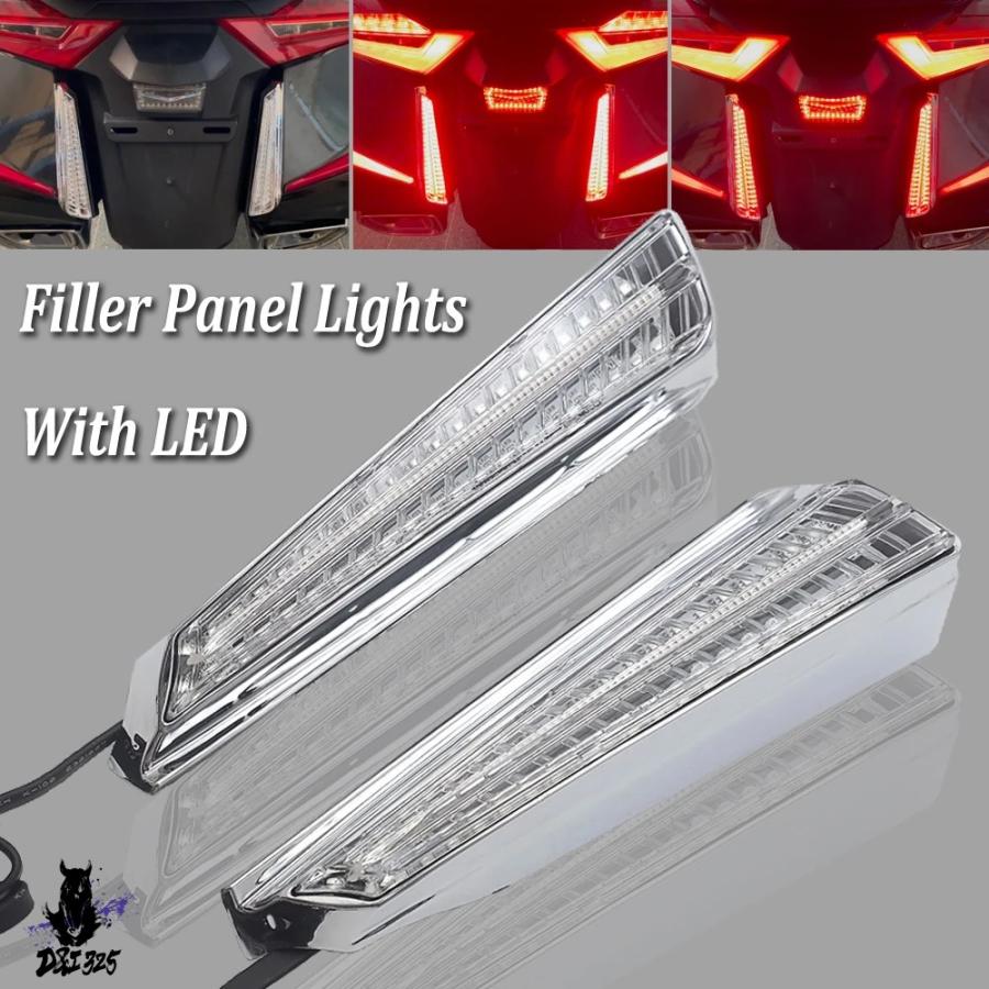 互換品  ゴールデンLEDバイク バイク 充填ランプ 装飾ライト ホンダgl 1800 g1800 f6b 2018-2021 2020の画像