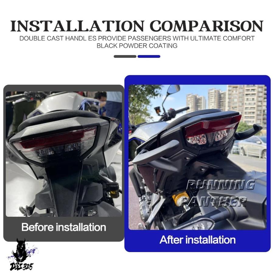 互換品 ヤマハ MT-09 MT09 MT09 SP MT-09 SP mt09 mt 09 2024- カスタムパーツ アルミ製 パッセンジャーアームレスト リアアームレスト_4