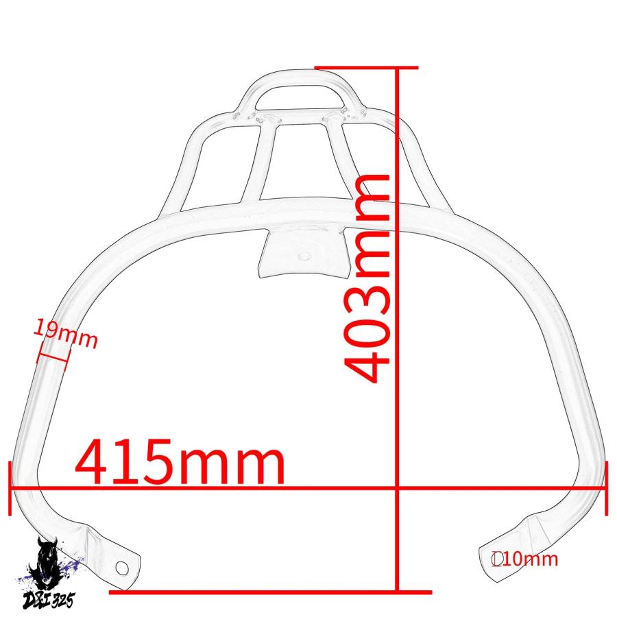 互換品】 オートバイ ラゲッジラック ベスパ スプリント 150