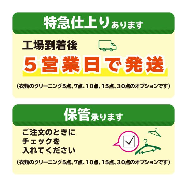 クリーニング 宅配  10点まで詰め放題 Lサイズ 送料無料(東北・関東・甲信越) 保管追加できます。の画像