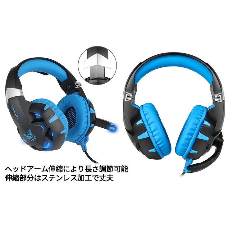ヘッドホン 密閉型 ゲーミングヘッドセット ヘッドフォン USB : Mama