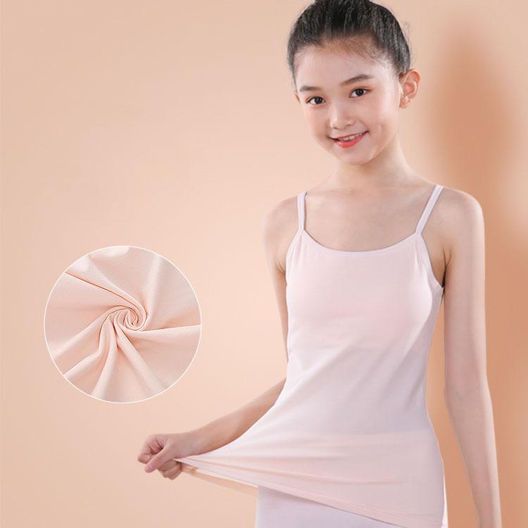 インナー 女の子 カップ付き 肌着 下着 小学生 高学年 中学生 インナー キャミソール 女子 140 150 160 パットつき スクールインナー 体育インナー 2枚セット Mama コンシェルジュ 通販 Yahoo ショッピング