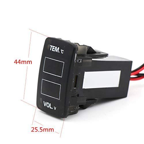 品質のいい 車載温度表示 電圧計 サイズa 44 25 5mm ホンダ車系用 Honda スイッチ穴パネルの取り付け 車内温度測定 バッテリ電圧監視 温度計 Www Littleangelaroundtheworld Com
