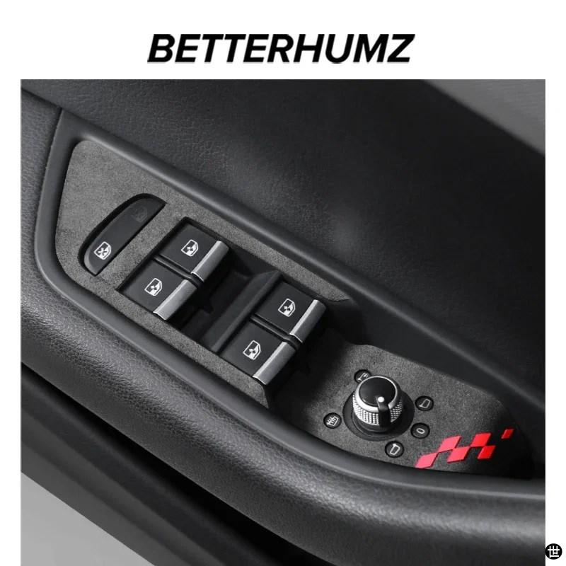 アウディA4 B9 A5 8W8用アルカンタラ製ウィンドウスイッチリフター