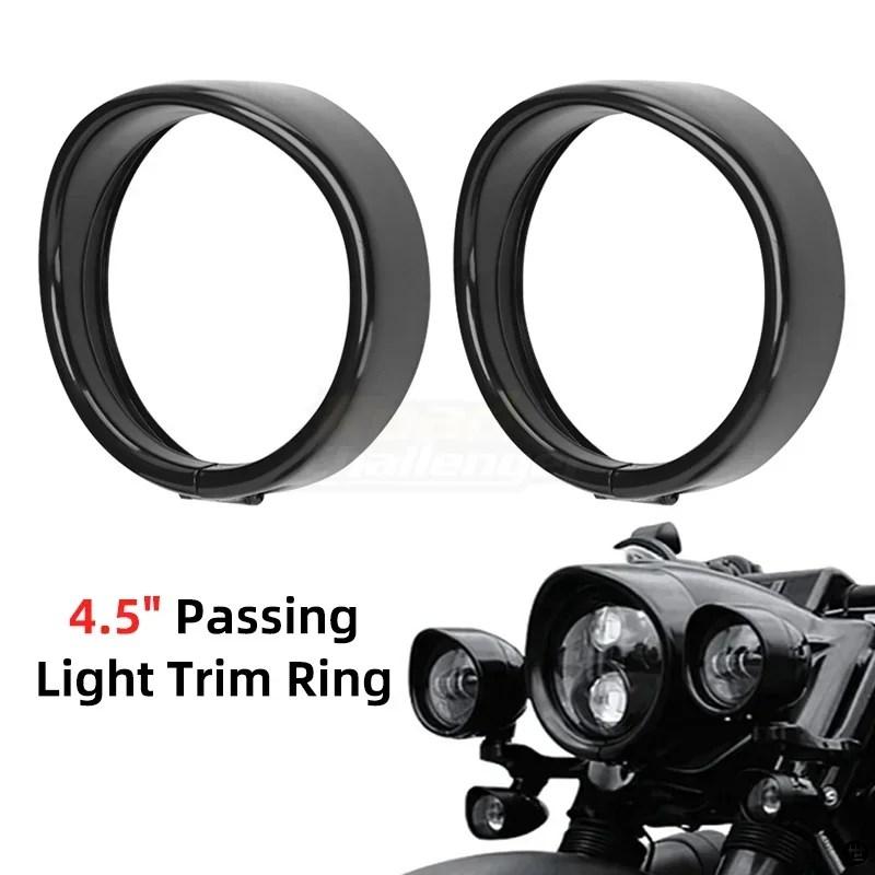 バイク用LEDヘッドライトトリム リングベゼル バイザー フォグランプ