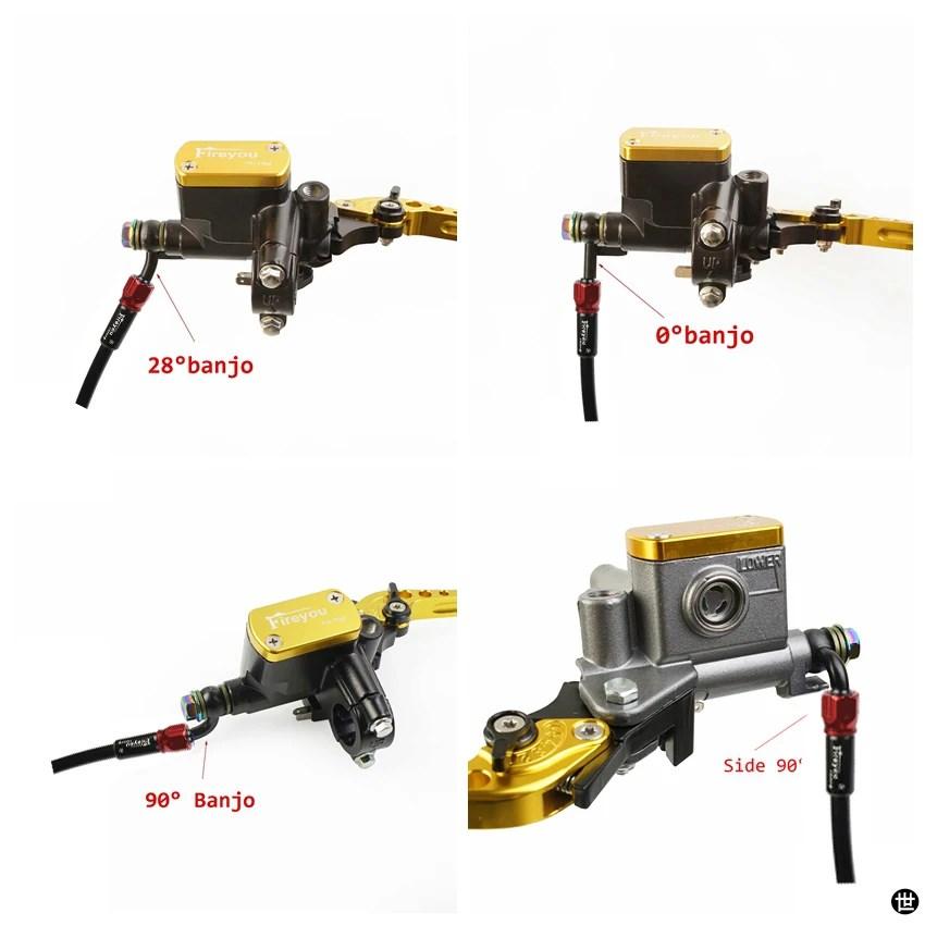 オートバイホース モトブレーキホース オートバイ 油圧 ステンレススチール 編組ブレーキライン 流体オイルチューブ ATV ストリー オートバイホース  オートバイブレーキホース オイルチューブ ステンレススチール 編組ブレーキライン 回転可能なバンジョーフィット A ... バイクホース取り外しバンジョーモーターサイクル油圧ステンレススチール編組ブレーキラインフルードオイルチューブモトブレーキホースATV