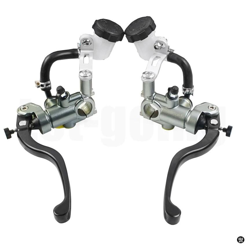 PX1-バイク用油圧ブレーキレバー クラッチレバー 17.5ピストン 22MM 汎用 カフェレーサー リア CB1000R アドリイン用の画像