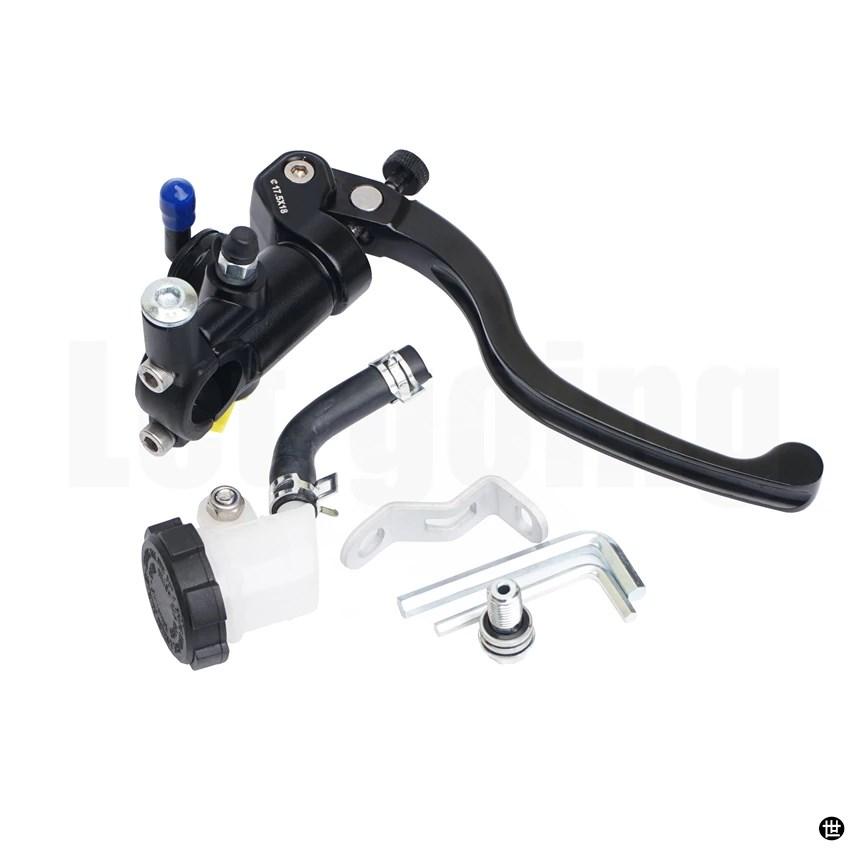 PX1-バイク用油圧ブレーキレバー クラッチレバー 17.5ピストン 22MM 汎用 カフェレーサー リア CB1000R アドリイン用の画像