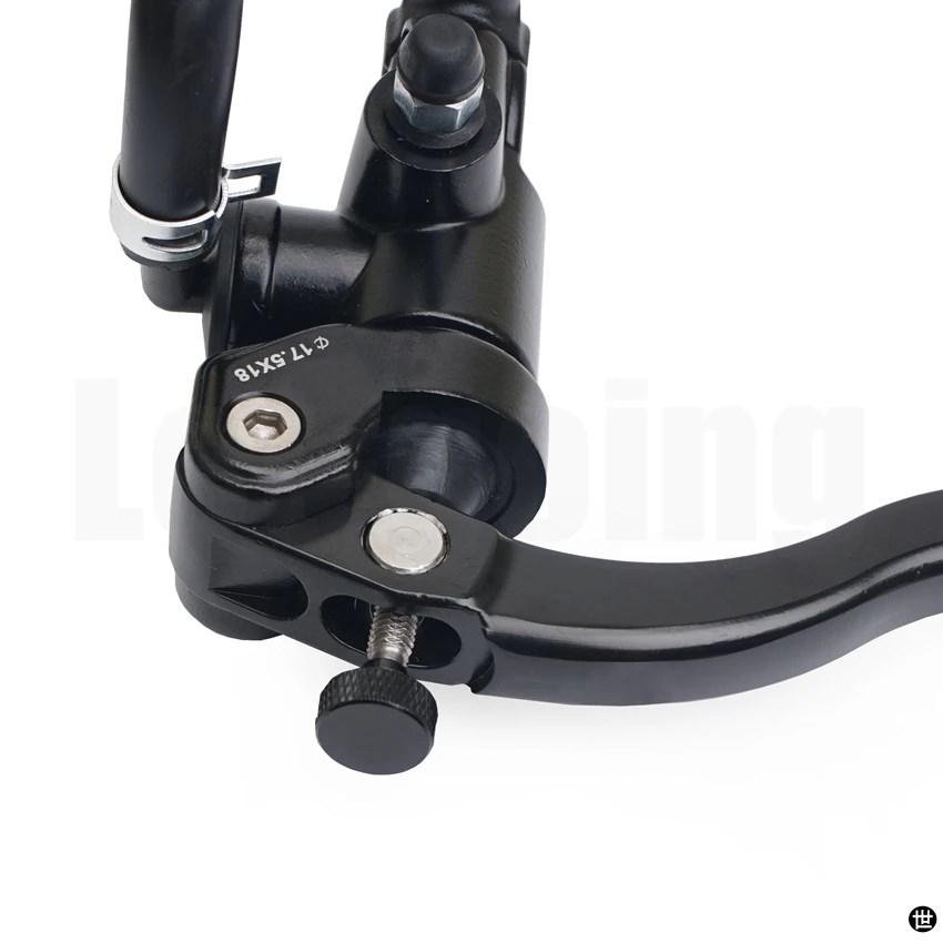 PX1-バイク用油圧ブレーキレバー クラッチレバー 17.5ピストン 22MM 汎用 カフェレーサー リア CB1000R アドリイン用の画像