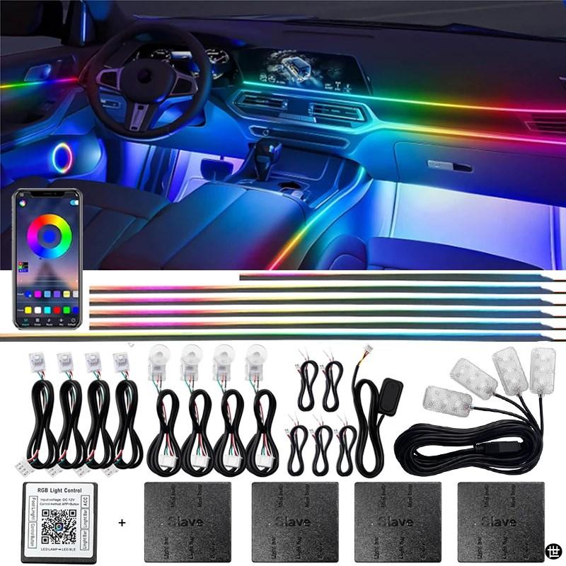 ユニバーサル シンフォニーLEDアンビエントライトセット(18in1) Amazon | カーインテリアアンビエントライト、18イン1シンフォニーカー