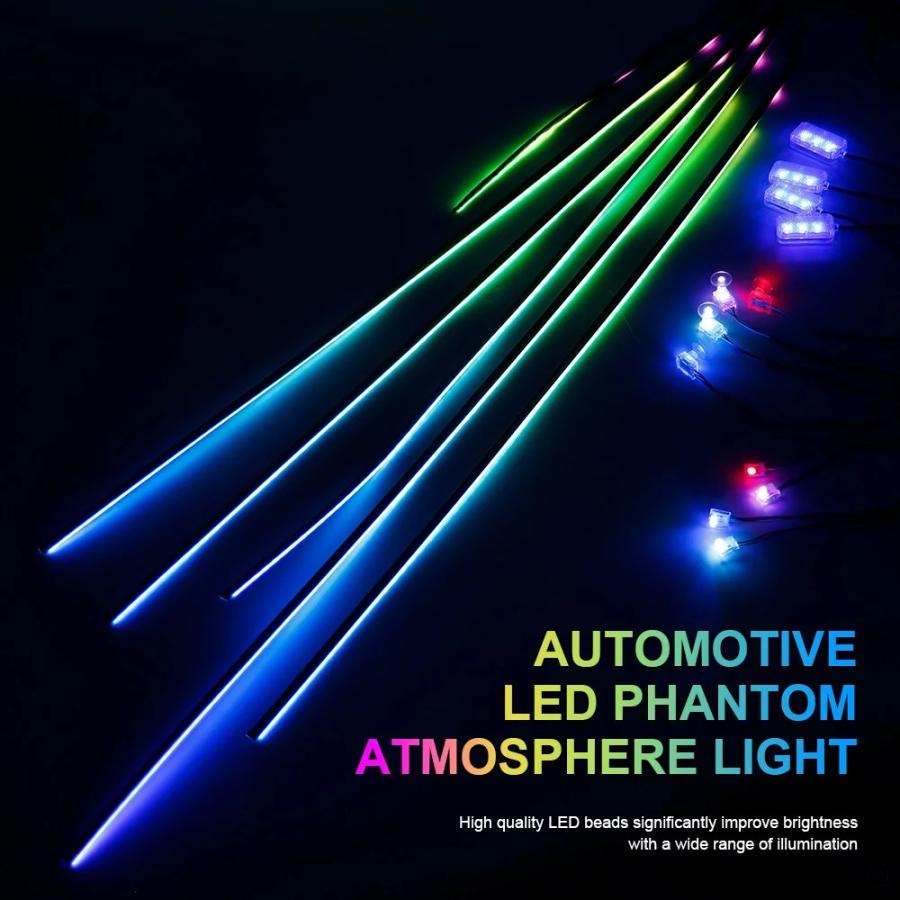 18 IN 1 デュアルゾーンシンフォニー LED カーアンビエントライト