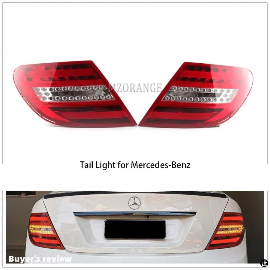 1 ペア LED テールライトメルセデスベンツ W204 2007-2010 ウィンカー
