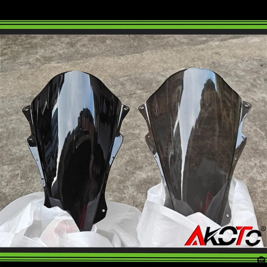 ダブルバブル VISER フロントガラスフロントガラスウインドディフレクターカワサキニンジャ ZX-4RR ZX4RR ZX-4R ZX4R ZX-25R ZX25RR アクセサリーの画像