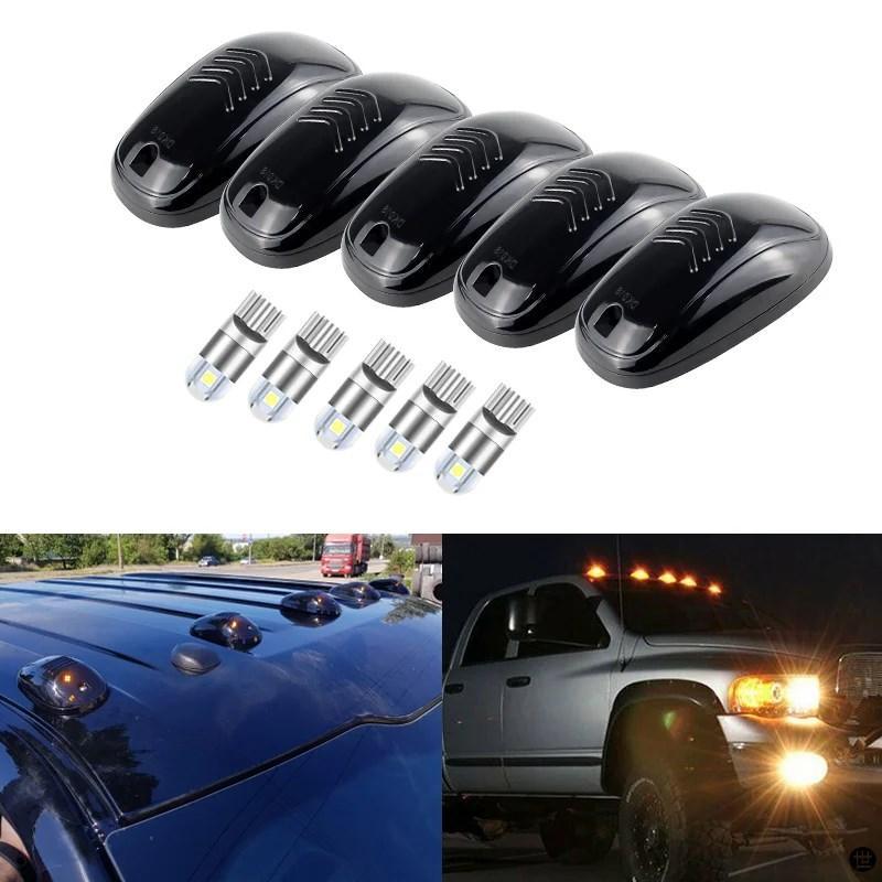 5 個 2 LED F150 キャブマーカールーフライト 12V 黄色白色光ダッジ
