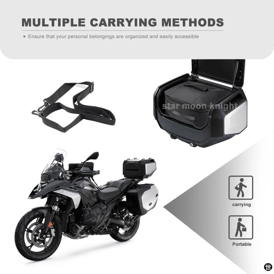 BMW R1300GS R1300GS バリオトップケースインナーバッグバイクスーツケースバッグツールキットトップケースパニアサドルバッグの画像