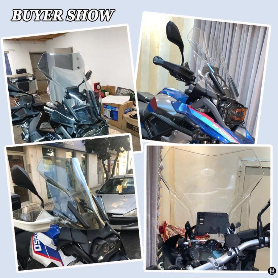 バイク R1200GS R1250GS フロントガラスフロントガラス BMW R1200GS LC ADV GS1250 アドベンチャーウインドシールドスクリーンプロテクター 2014-2023の画像