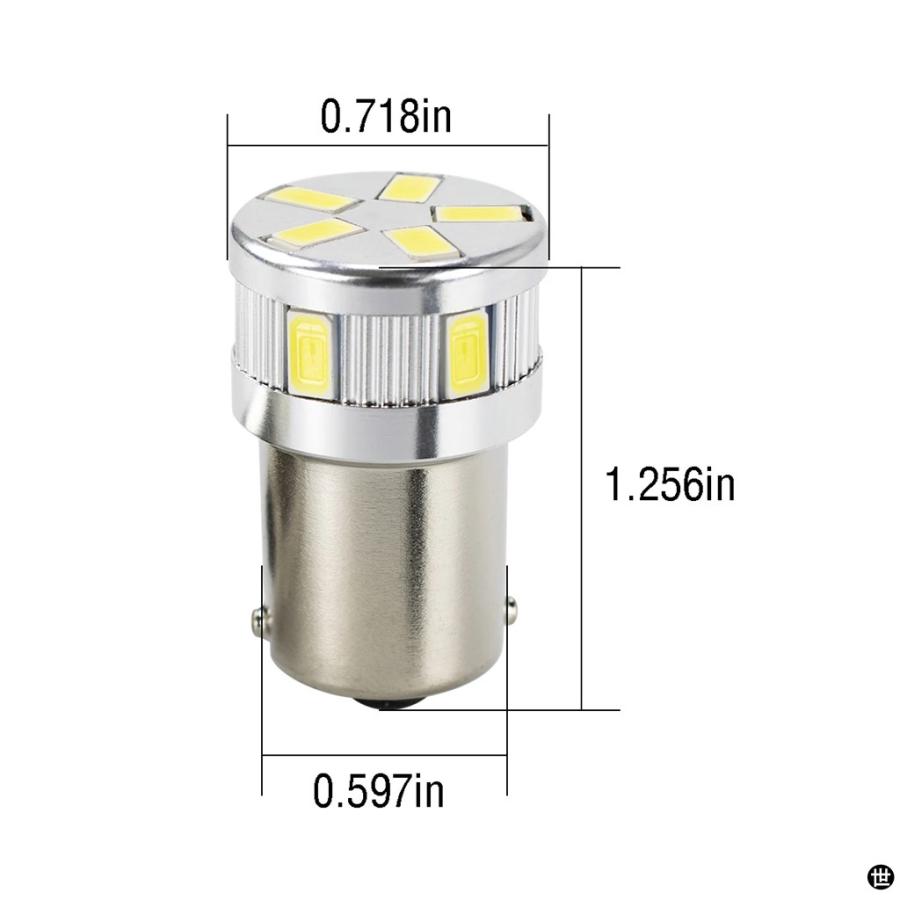 2 個 2057 1157 2357 7528 2057A 1157A LED 電球 バックアップリバースライトストップテールライトウィンカー ...