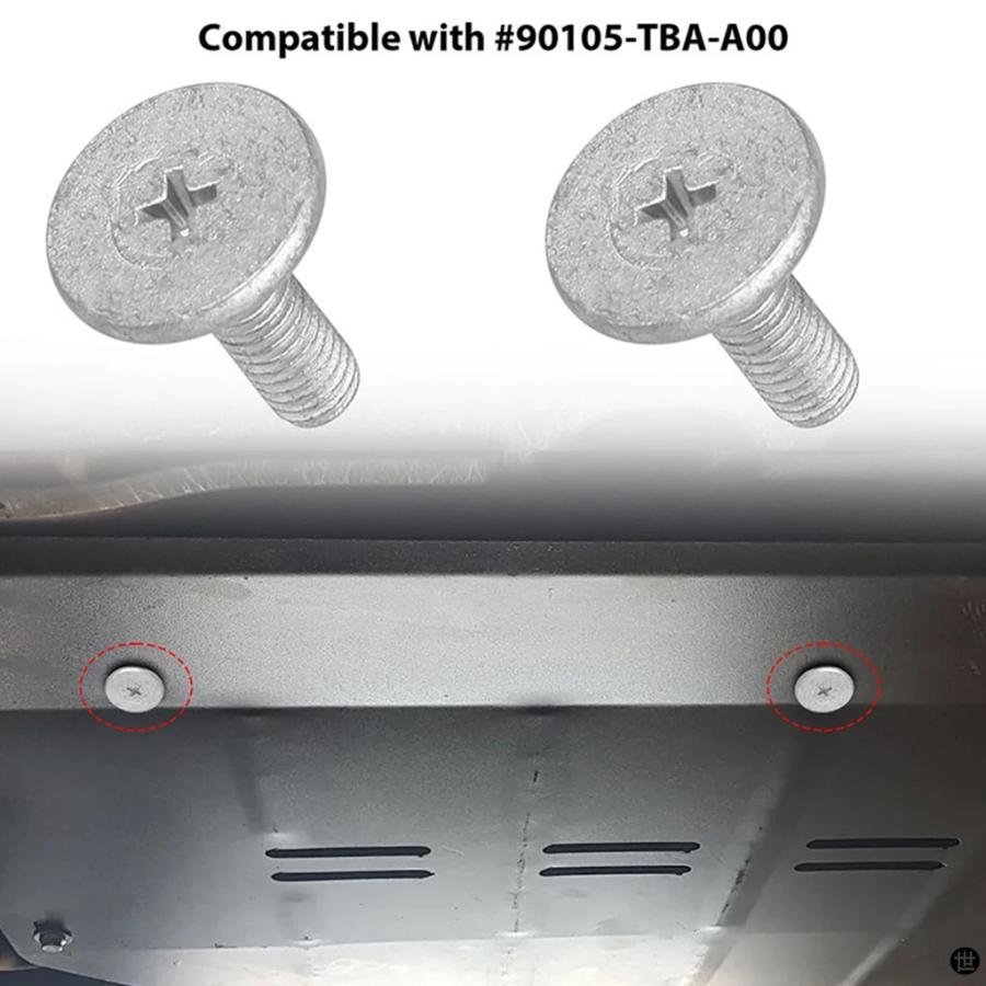 14 個エンジンアンダーカバーネジ ボルト＆ボルトアクセスクリップ