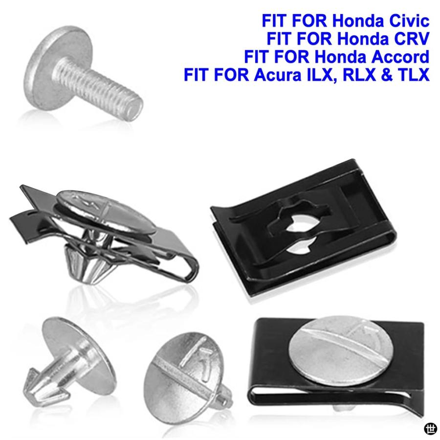 14 個エンジンアンダーカバーネジ ボルト＆ボルトアクセスクリップ