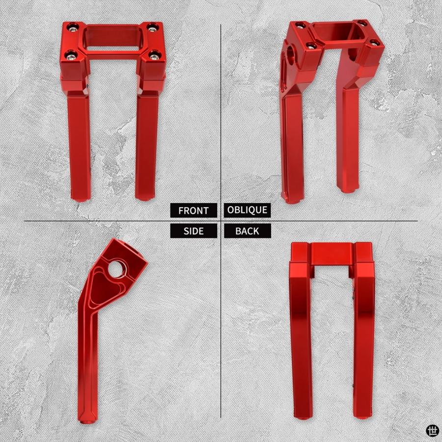 バイク 6 ''8インチ10 ''ハンドルバークランプライザーハンドルバー