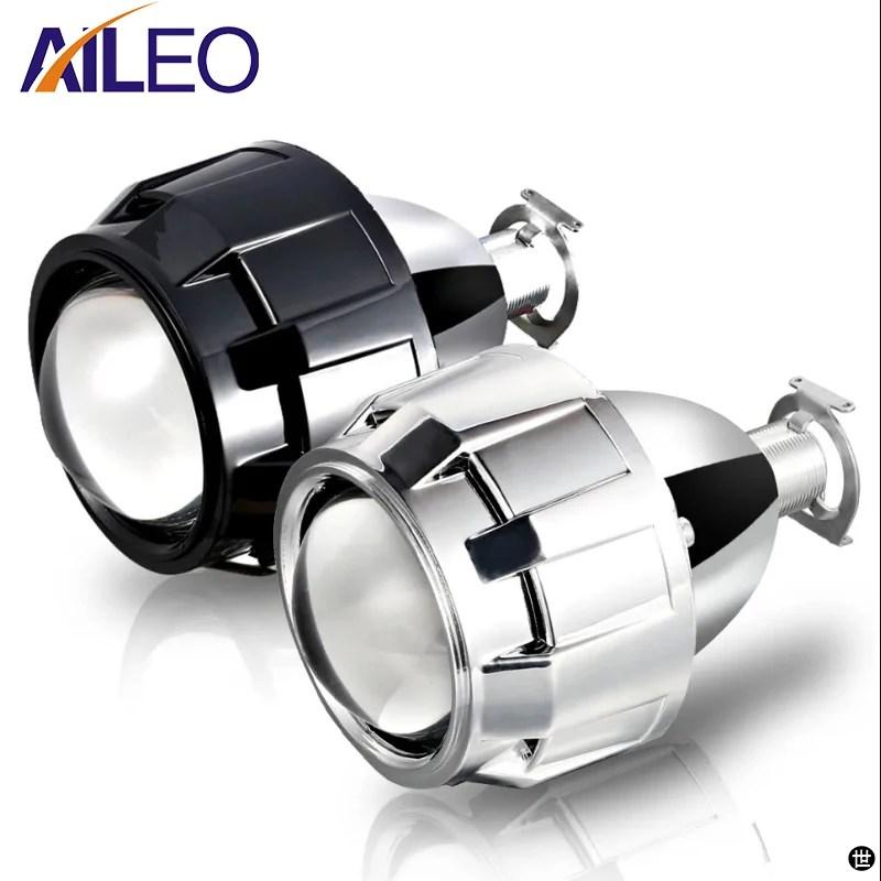 AILEO 2X 2.5 インチ汎用バイキセノン HID プロジェクトレンズ H4 H7 