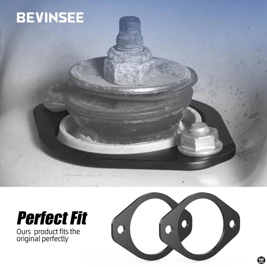 希少 BMW E46 ストラット 補強 プレート 未使用 BEVINSEE リアストラットタワーショックマウント補強プレートセット