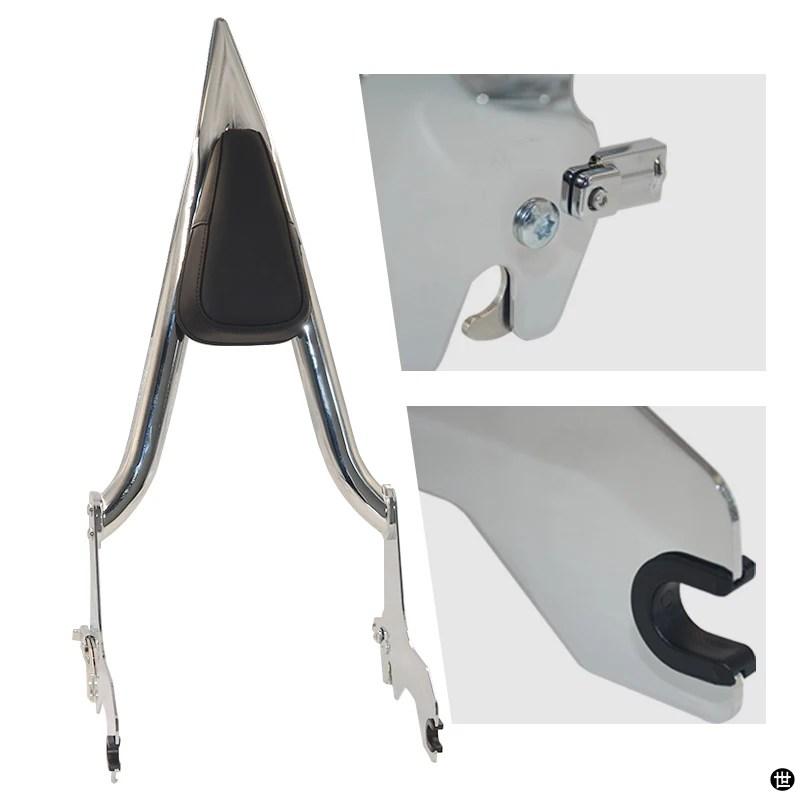 バイク 22インチ シーシーバー助手席ハーレーソフテイルスポーツ