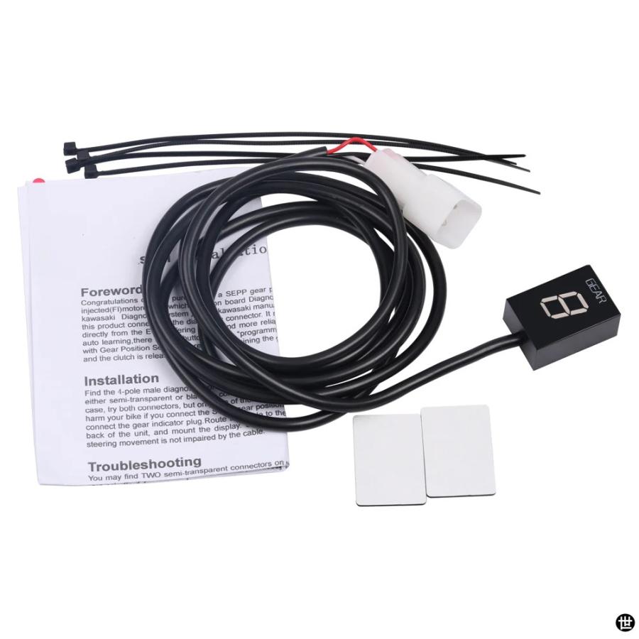 専用品 バイクアクセサリーカワサキ ZX-6R ZX6R 37773-2008 LED 1-6 ギア表示